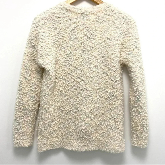 Willow & Wind Popcorn Sweater Pastel Multicolor Cropped knit Crew Neck Size XS - Picture 3 of 5
